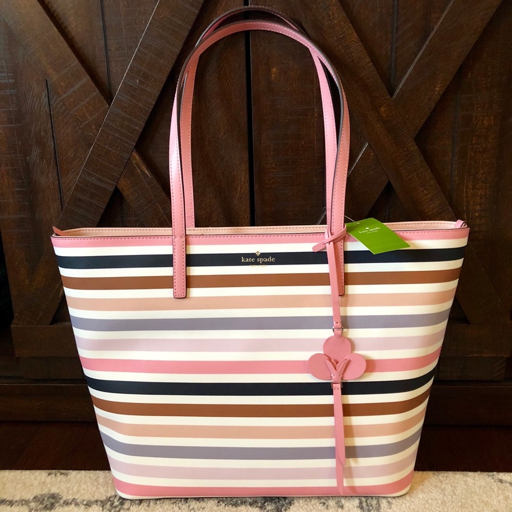 NWT Kate Spade Striped Kelsey Tote